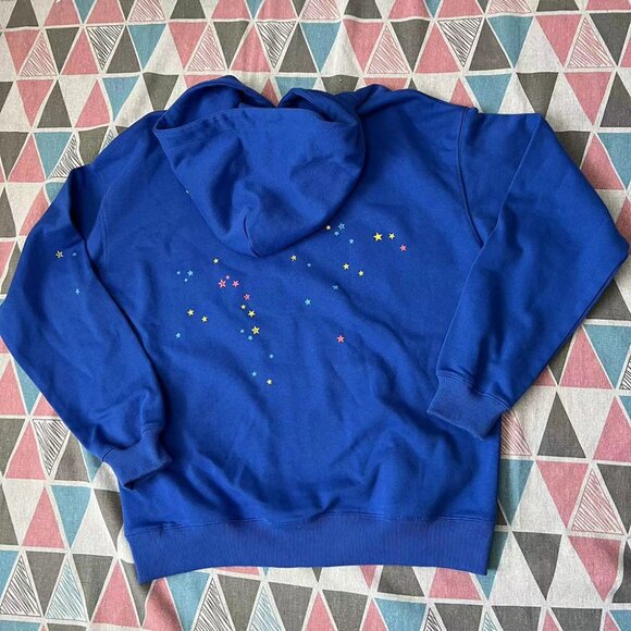 Sp5der Worldwide Blue TC Hoodie M Young Thug - Picture 4 of 6
